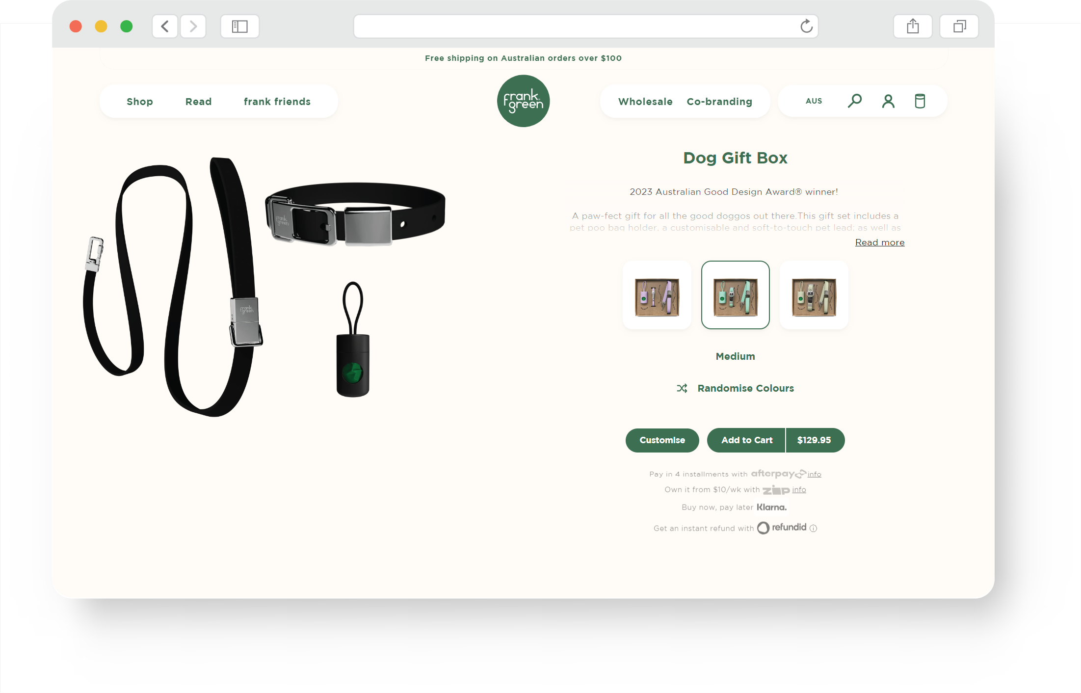 Frank Green - UX Mock-up